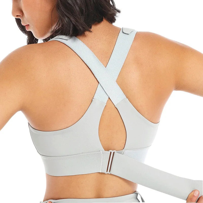 EmpowerFit Zip Bra-Olive